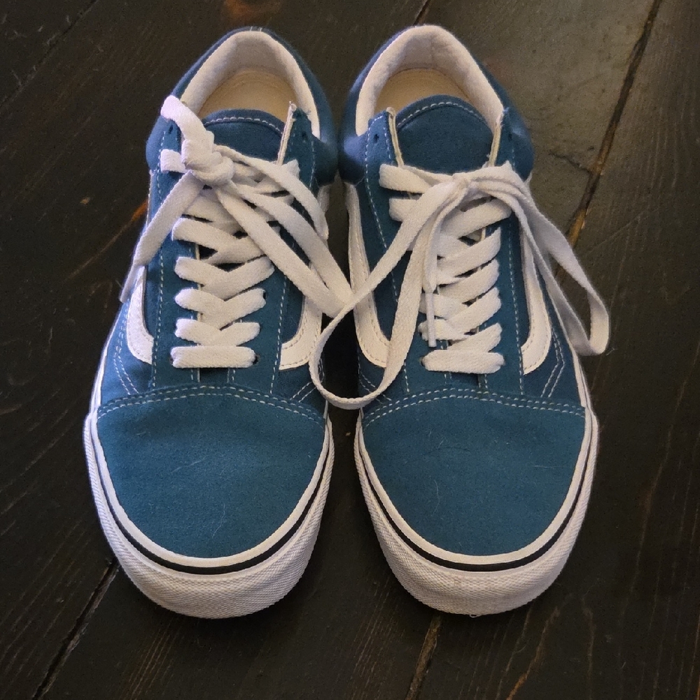 Vans Blue and White Women's Sneakers
